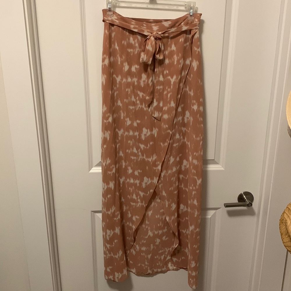 Forever 21 Pink and White High-low Skirt